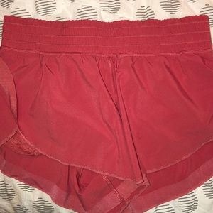 Pink Lululemon shorts size 6